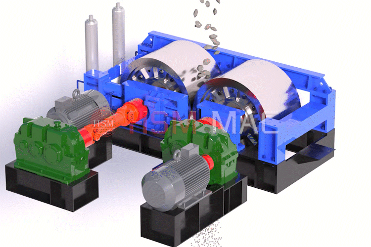 What is the working principle of smooth roll crusher